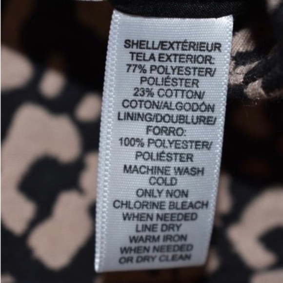 Ann Taylor LOFT Leopard A-line skirt 4P - Picture 3 of 4